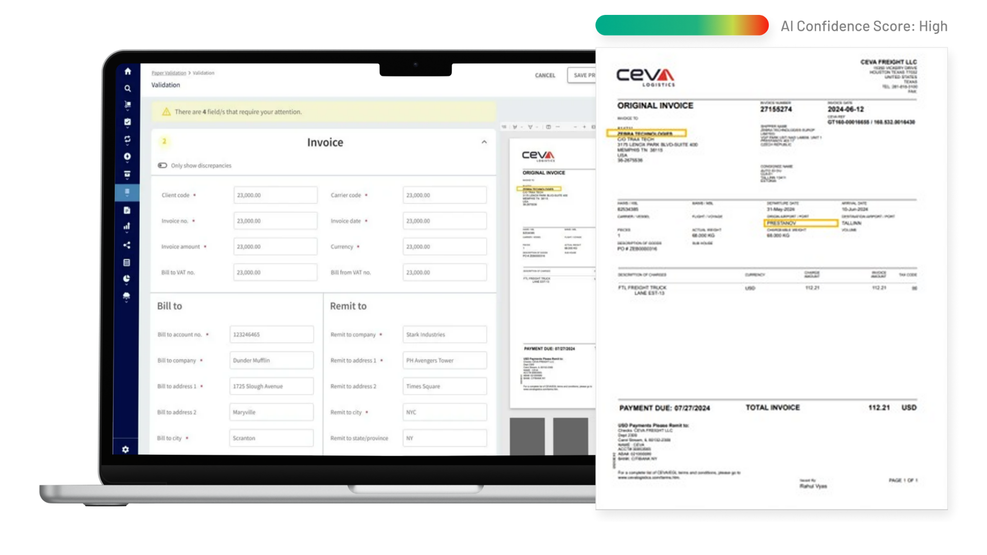 Optimized for Critical Freight Documents