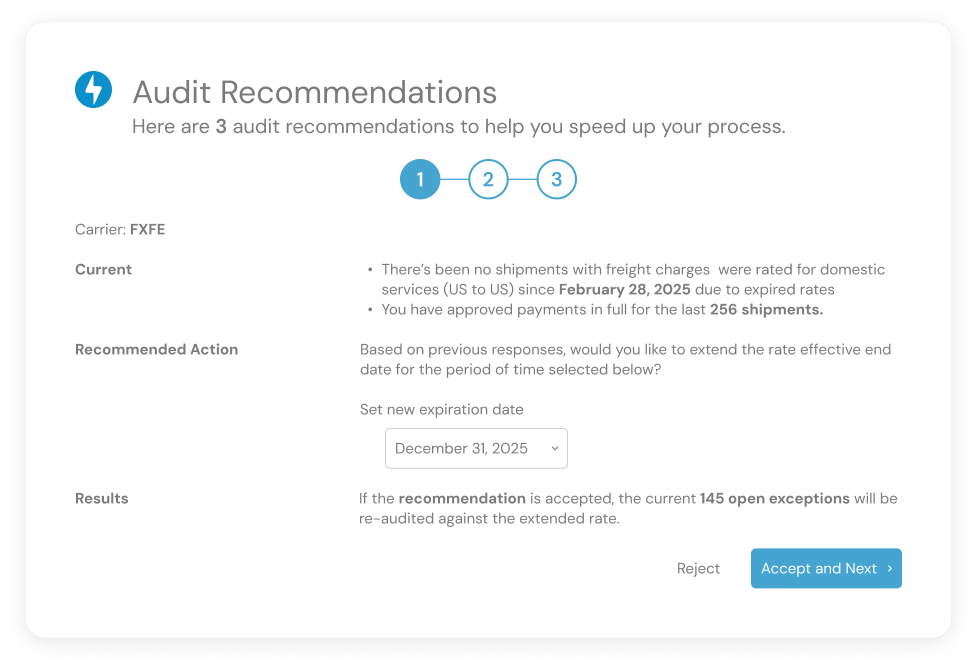 Audit Recommendations