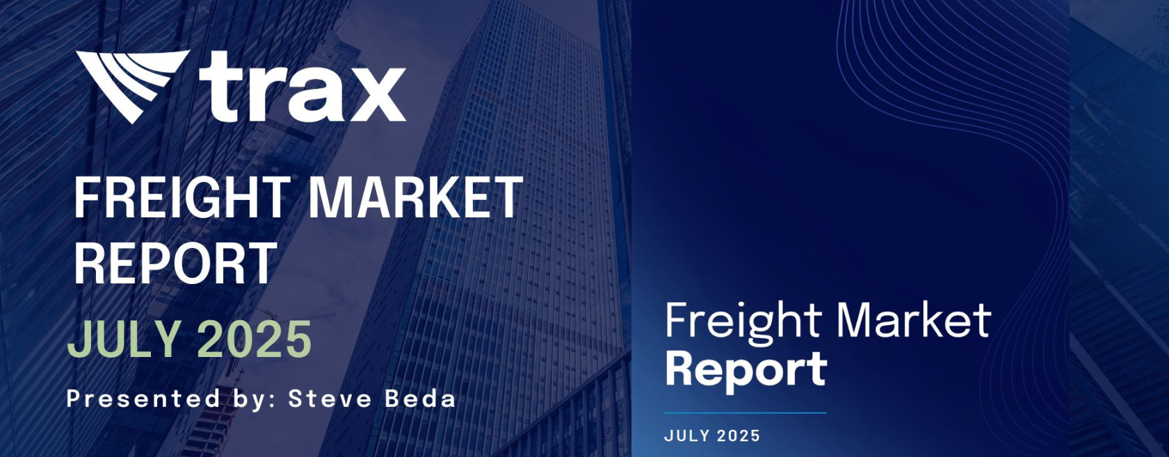 Trax freight market expert Steve Beda analyzes tariff uncertainty, inventory volatility, and Fed policy impacts.